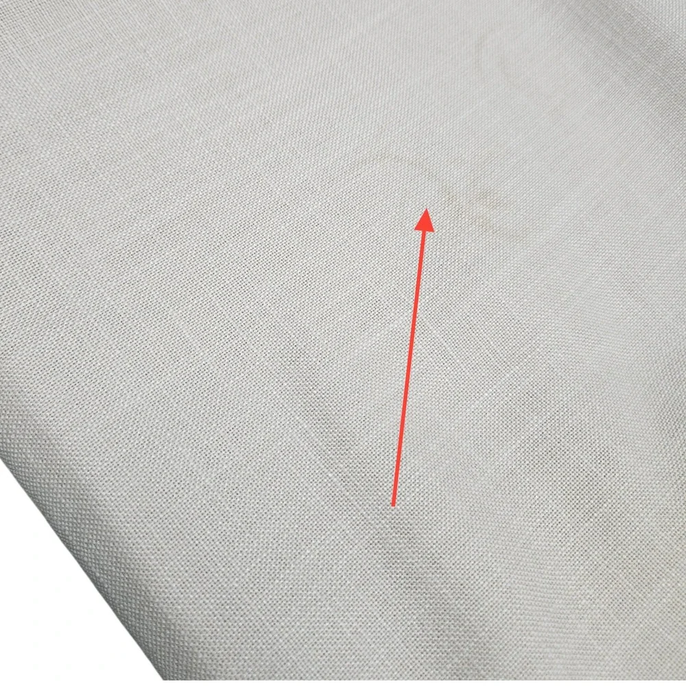 Vintage 80s Vera Tablecloth‎ Rectangular Cream Tan Solid Hemstitch Farmhouse